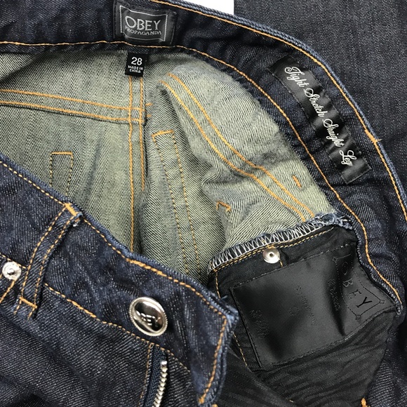 • Obey jeans • straight leg - Picture 2 of 8